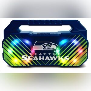 SOAR NFL Seattle Seahawks Shockbox Bluetooth Speaker LED Light Show